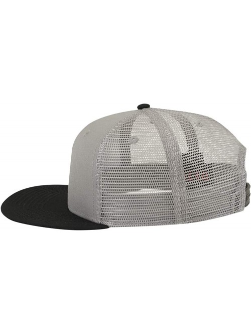 Baseball Caps SNAP Hawaiian Pattern Square Flat Visor 6 Panel Pro Style Snapback Hat - Blk/Gry/Gry - CS12O0GYR6C $14.24