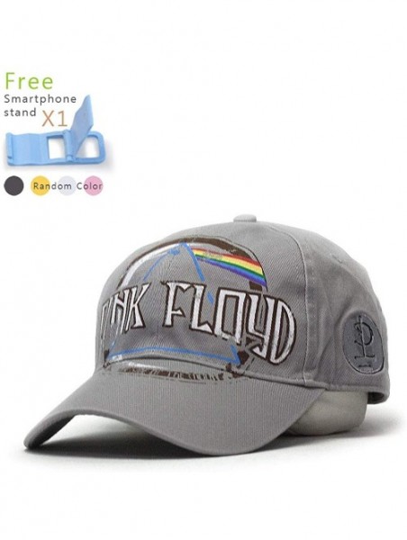 Baseball Caps Classic Rock and Roll Music Band Adjustable Baseball Cap with Iconic Lapel Pin - Gray - CB18Q6DX6D3 $27.95