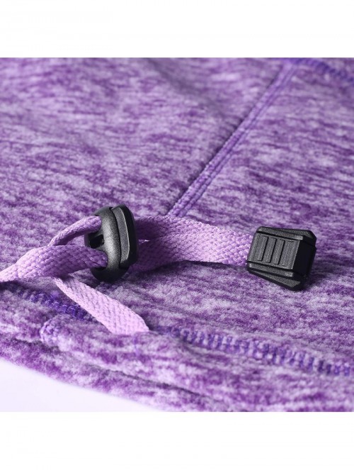 Balaclavas Men's Fleece Neck Warmer Cold Weather Windprood Ski Balaclava Face Mask - Purple - C91928TW2ZT $13.68