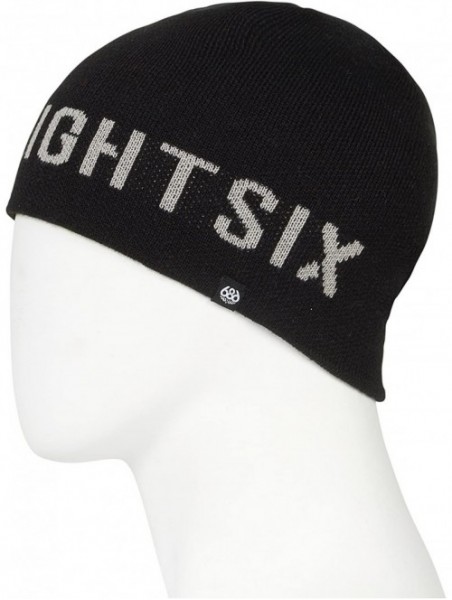 Skullies & Beanies Men's Switch Reversible Beanie - One-Size - Black - CQ180RWSX9A $18.47