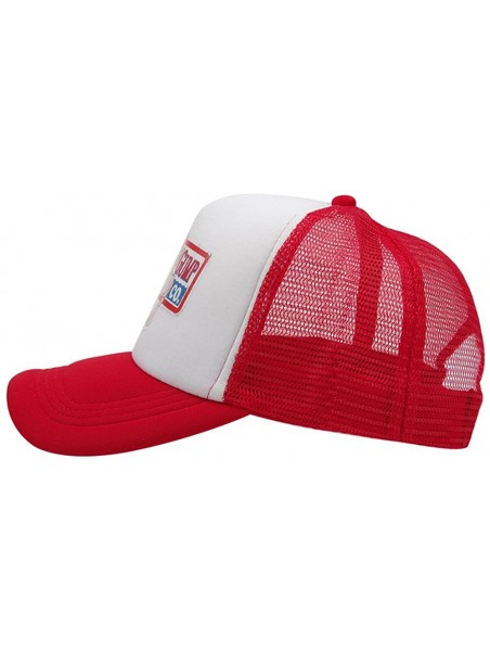 Baseball Caps Adult Gump Running Hat- Shrimp Mesh Baseball Trucker Cap- Cosplay Costumes - Pink-1 - CK18COR2N65 $13.82