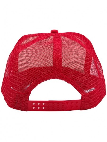 Baseball Caps Adult Gump Running Hat- Shrimp Mesh Baseball Trucker Cap- Cosplay Costumes - Pink-1 - CK18COR2N65 $13.82