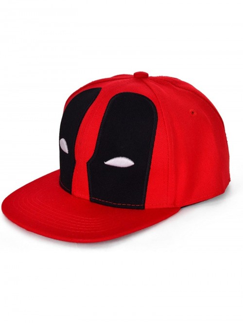 Baseball Caps Deadpool Baseball Cap Hip-hop Snapback Hat - Red - CZ12JZONBNV $16.85