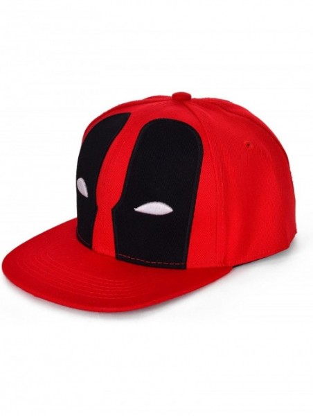 Baseball Caps Deadpool Baseball Cap Hip-hop Snapback Hat - Red - CZ12JZONBNV $16.85