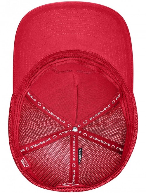 Baseball Caps Xvt Flexfit Baseball Cap - Scarlet/White - CI18X5N667U $30.77