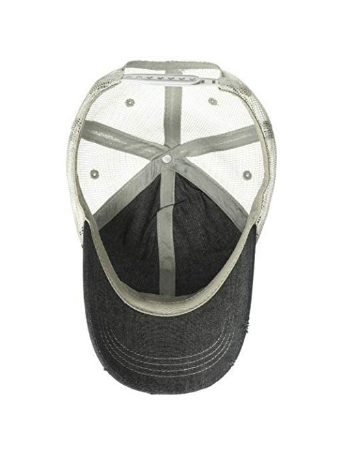 Baseball Caps Softball Mom Embroidered Baseball Hat Mesh Trucker Style Hat Cap Dark Grey - CM18RCENGIM $30.65