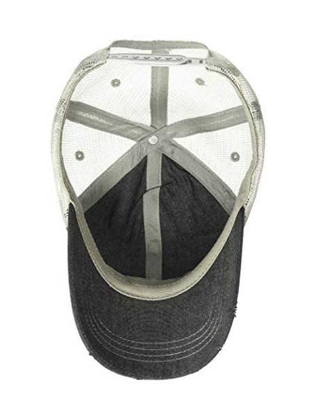 Baseball Caps Softball Mom Embroidered Baseball Hat Mesh Trucker Style Hat Cap Dark Grey - CM18RCENGIM $30.65