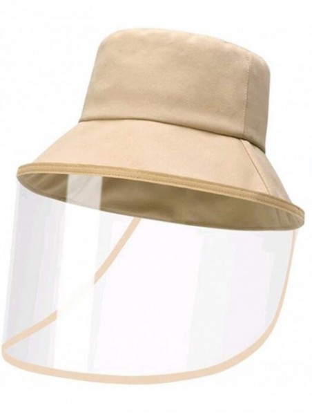 Visors Women Men Summer Visor Sun Hat Windproof Dustproof Full Protective Sun Hat - Beige - CL1887R5GIL $25.08