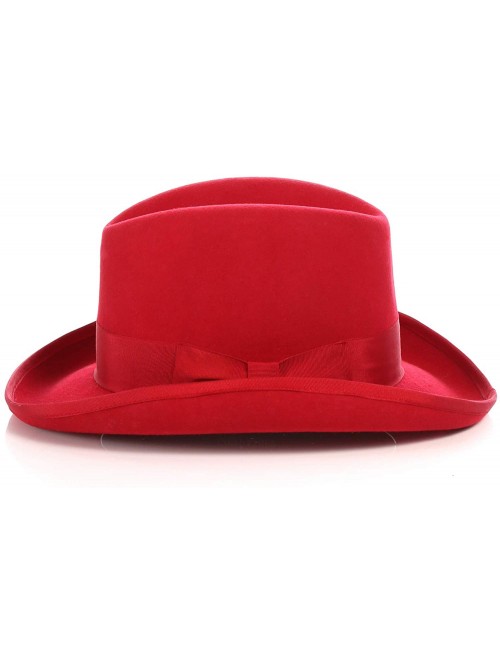 Fedoras Premium Godfather Hat - Red - C312BPOTEA7 $41.27