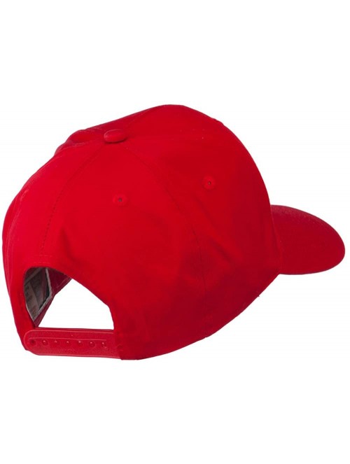 Baseball Caps Jamaica Flag Letter Patched High Profile Cap - Red - C511ND5PJ07 $23.79