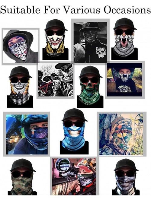 Balaclavas Multifunctional Bandana for Rave Galaxy Face Scarf Headwear-Sun UV Dust Protection Windproof Headband Neck Gaiter ...