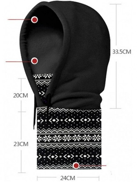 Balaclavas Balaclava Ski Mask - Wind-Resistant Thicken Warm Neck Face Mask Winter Outdoor Hood - Black-spring - CQ12O6EJ7B0 $...