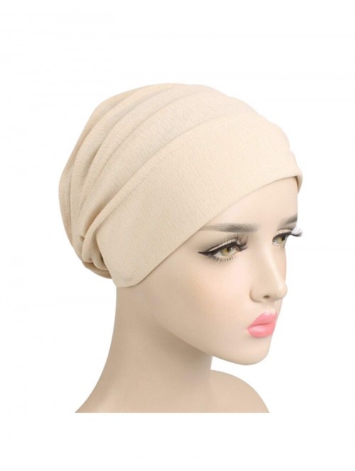 Skullies & Beanies Night Sleep Cap Bonnets Skull Cap Headwear Turban Hair Loss Breathable Wrap Cooking Elastic Slouchy Beanie...