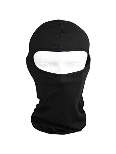 Balaclavas Outdoor Sports Elastic Breathable Sun-Resistant Anti-dust Polyester Bike Hat - Black - CH11SKYNYWL $15.16