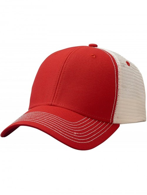 Baseball Caps Unisex-Adult Sideline Cap - Red/White - CK18E3TZY6L $16.18