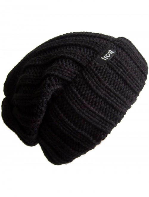 Skullies & Beanies Fall Winter Unisex Slouchy Rolled Cuff Hat Beanie - Black - C611BH7MG2R $18.41