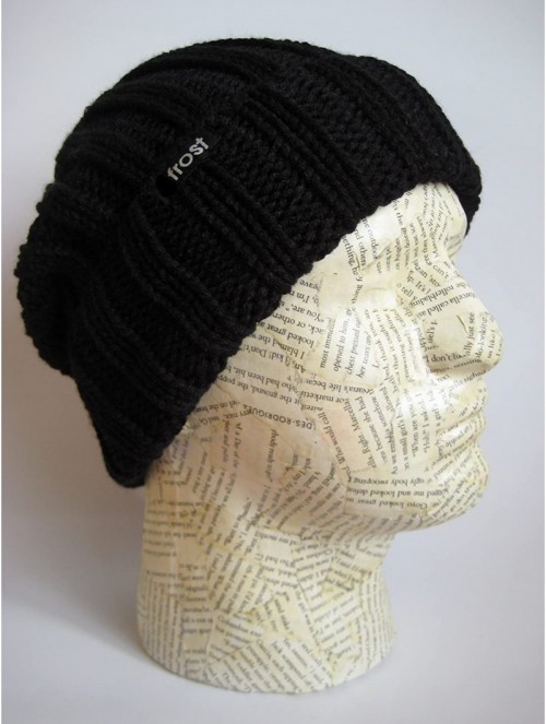 Skullies & Beanies Fall Winter Unisex Slouchy Rolled Cuff Hat Beanie - Black - C611BH7MG2R $18.41