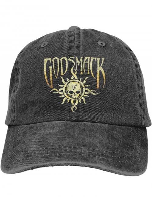 Baseball Caps Godsmack Band Hat Vintage Jeans Baseball Cap Classic Cotton Dad Hats Adjustable - Black - CV18WI7K8RE $24.71