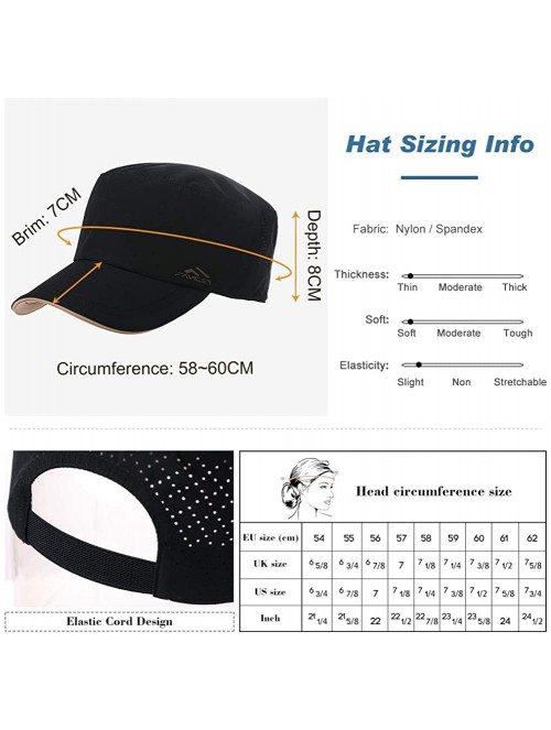 Baseball Caps Unisex Adjustable Large Head Strapback Army Military Combat Hat Baseball Cadet Cap 56-64cm - Khaki_00657 - CF18...