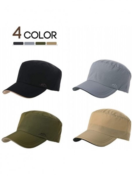 Baseball Caps Unisex Adjustable Large Head Strapback Army Military Combat Hat Baseball Cadet Cap 56-64cm - Khaki_00657 - CF18...