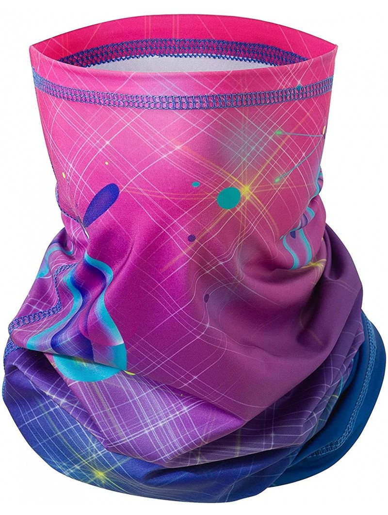 Balaclavas Balaclava Neck Gaiter Scarf Cooling Sports Bandana Face Cover UV Wind Protection Outdoor - Purple - CR1993W9UO5 $1...