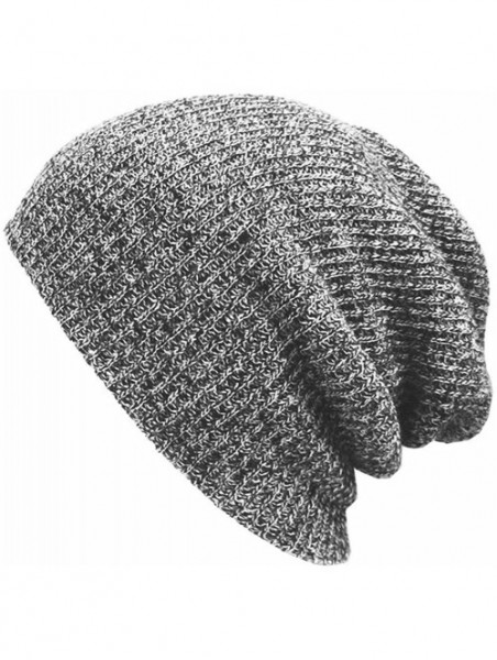 Skullies & Beanies Daily Slouch Beanie Skull Cap Hat - Light Gray - C9125X5OB5D $13.59