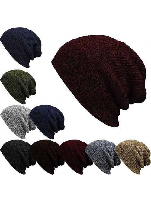 Skullies & Beanies Daily Slouch Beanie Skull Cap Hat - Light Gray - C9125X5OB5D $13.59