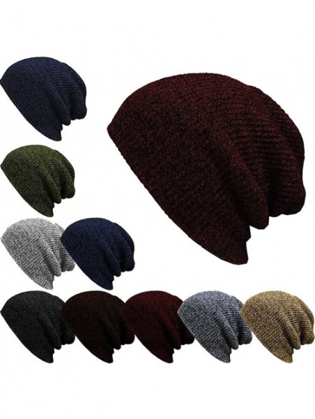 Skullies & Beanies Daily Slouch Beanie Skull Cap Hat - Light Gray - C9125X5OB5D $13.59