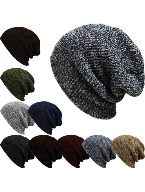 Skullies & Beanies Daily Slouch Beanie Skull Cap Hat - Light Gray - C9125X5OB5D $13.59