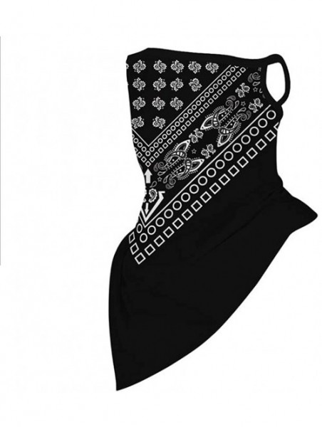 Balaclavas Face Scarf Bandana Ear Loops Face Rave Balaclava Men Women Neck Gaiters for Dust Wind Motorcycle Mask - C1198STC7U...