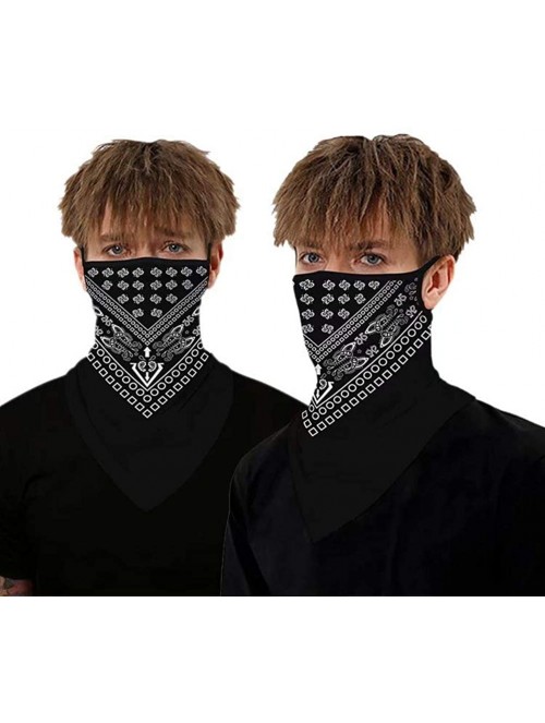 Balaclavas Face Scarf Bandana Ear Loops Face Rave Balaclava Men Women Neck Gaiters for Dust Wind Motorcycle Mask - C1198STC7U...