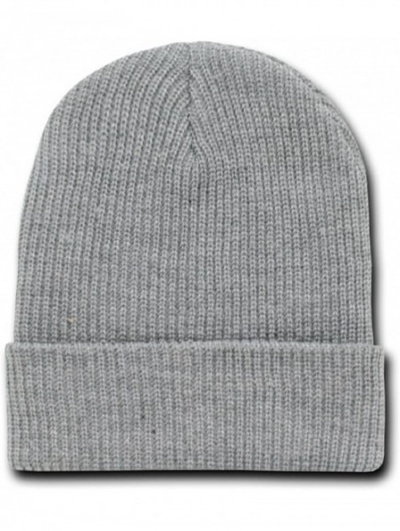 Skullies & Beanies Blank Apparel Gi Waffle Long Beanie - Light Grey - CM1120O1VWR $12.68