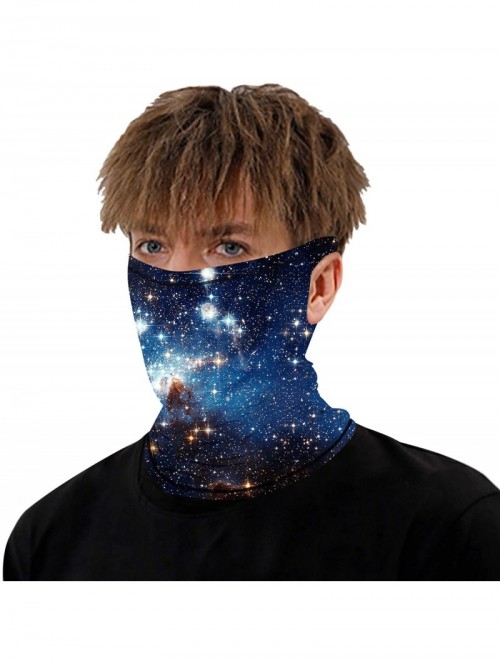 Balaclavas Face Bandana Mask Cover Scarf for Men Women Reusable Summer Dust UV Tube Neck Gaiter Ear Loops Balaclava Outdoors ...