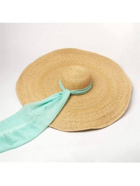 Sun Hats Womens Oversized Foldable Packable - Green - C818TWR9GEN $51.21