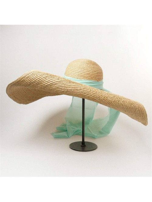 Sun Hats Womens Oversized Foldable Packable - Green - C818TWR9GEN $51.21