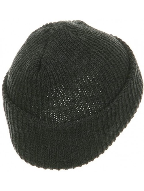 Skullies & Beanies Solid Plain Watch Cap Beanie - Charcoal - CK114YSTCKZ $10.09