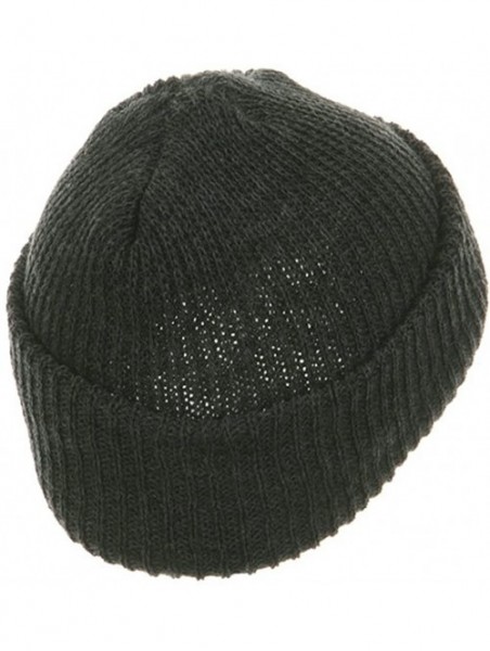 Skullies & Beanies Solid Plain Watch Cap Beanie - Charcoal - CK114YSTCKZ $10.09