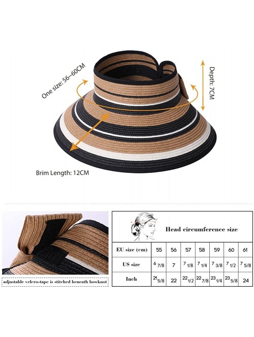 Sun Hats Womens Packable Ponytail Straw Fedora Sun Cloche Hat Summer Beach Panama 56-59cm - Beige_99055 - CH18DCQII0H $19.02