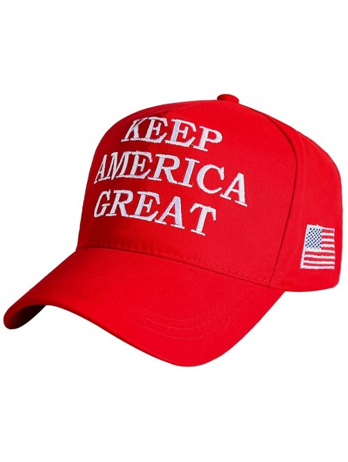 Baseball Caps Make America Great Again Hat Donald Trump 2020 USA Cap Adjustable - Kag Red - C2194MS58GU $14.60