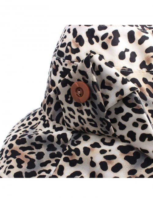 Bucket Hats Foldable Leopard Bucket Hat for Women/Girls- Sun Protection Cap for Spring/Summer/Autumn - Ivory Leopard - C818Q6...