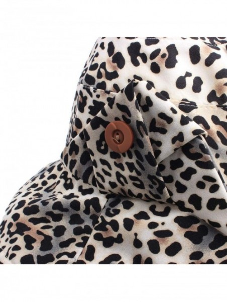 Bucket Hats Foldable Leopard Bucket Hat for Women/Girls- Sun Protection Cap for Spring/Summer/Autumn - Ivory Leopard - C818Q6...