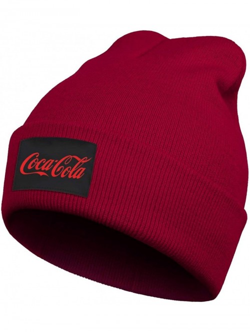 Skullies & Beanies red Cuffed Beanie Knit Hat Skull Beanies Cap Fine Knit for Men Women - Red - CW193O5CECD $23.06