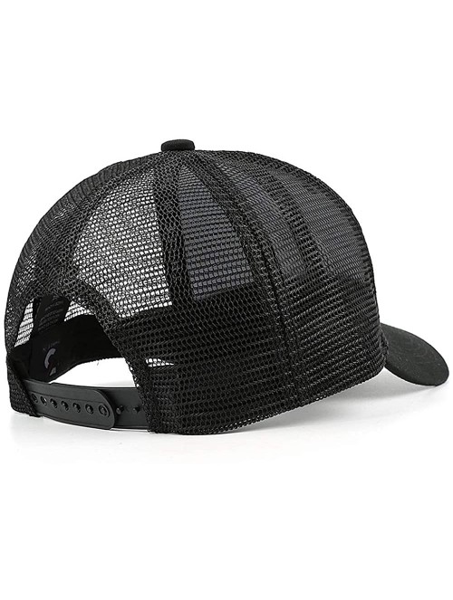 Baseball Caps Unisex Men's Baseball Hat Casual Adjustable Mesh Dad kenworth-w900 Trucker Cap - Black-28 - CD18T9602W7 $24.21