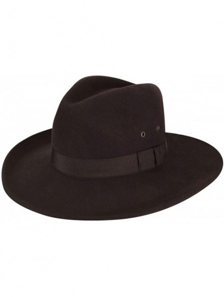 Fedoras Men Twain Fedora - Brown - CW18C483NNS $55.97