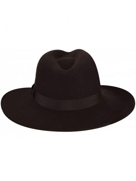 Fedoras Men Twain Fedora - Brown - CW18C483NNS $55.97