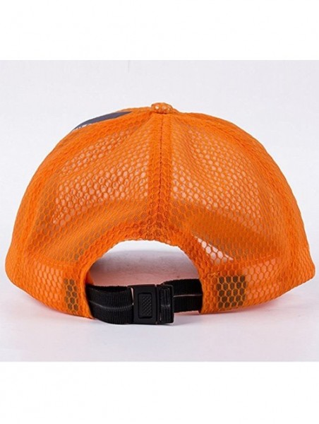 Baseball Caps Breathable Net Cap Sun Hat Quick-Dry Ventilation Baseball Cap Outdoor Sunshade - Orange - CE184AIXM50 $11.91