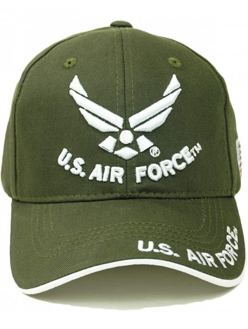 Baseball Caps U.S. Air Force Official Licensed Military Hats USAF Wings Veteran Retired Baseball Cap - Olive- U.s. Air Force ...