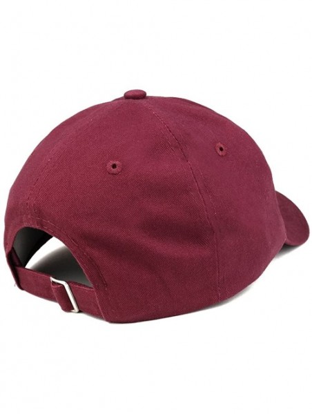 Baseball Caps Hashtag Be Kind Embroidered Soft Cotton Dad Hat - Maroon - CD18EZIQ9SK $19.57