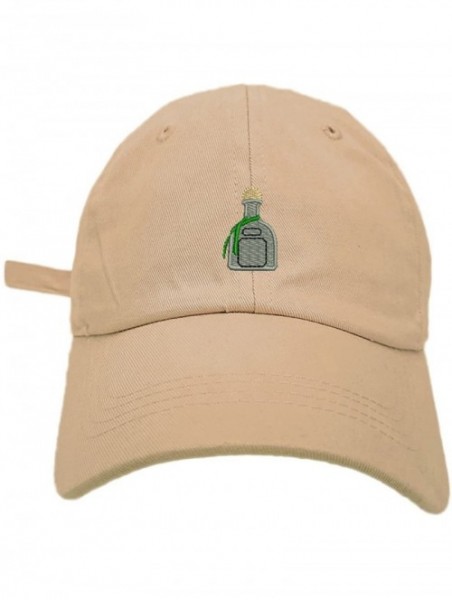 Baseball Caps Patron Style Dad Hat Washed Cotton Polo Baseball Cap - Khaki - C4187QME5WM $23.62