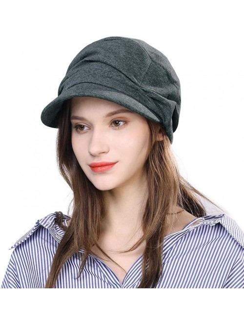 Newsboy Caps Packable Beret Newsboy Cap for Women Spring Summer Winter Gatsby Visor Hat 55-59 cm - 91567grey - C119993E2NM $1...